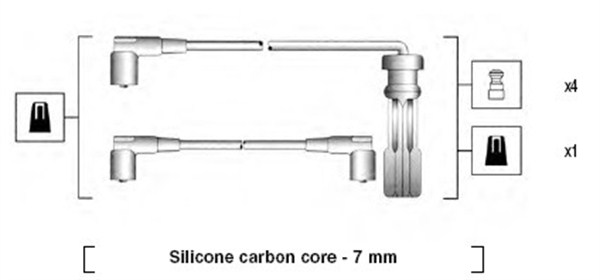 MAGNETI MARELLI Gyújtókábel készlet MSK803_MM