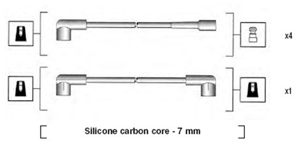 MAGNETI MARELLI Gyújtókábel készlet MSK809_MM