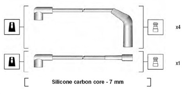 MAGNETI MARELLI Gyújtókábel készlet MSK827_MM