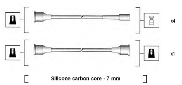 MAGNETI MARELLI Gyújtókábel készlet MSK841_MM