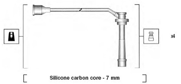 MAGNETI MARELLI Gyújtókábel készlet MSK846_MM