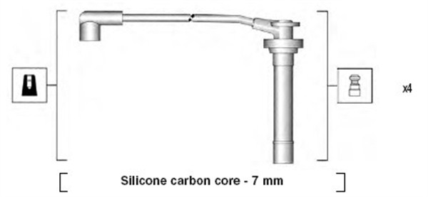 MAGNETI MARELLI Gyújtókábel készlet MSK855_MM