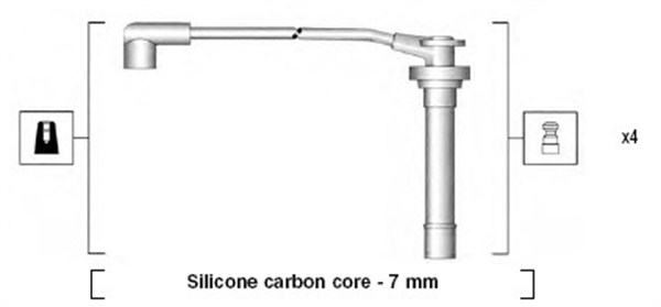 MAGNETI MARELLI Gyújtókábel készlet MSK859_MM