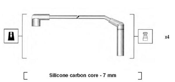 MAGNETI MARELLI Gyújtókábel készlet MSK873_MM