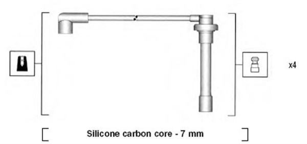 MAGNETI MARELLI Gyújtókábel készlet MSK893_MM