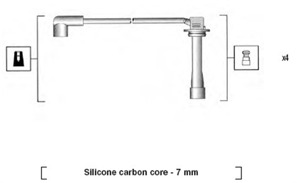 MAGNETI MARELLI Gyújtókábel készlet MSK896_MM