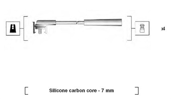 MAGNETI MARELLI Gyújtókábel készlet MSK899_MM