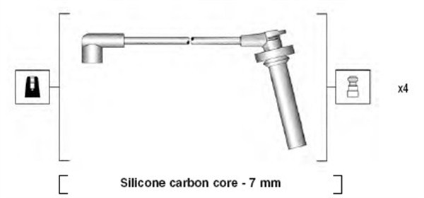 MAGNETI MARELLI Gyújtókábel készlet MSK900_MM