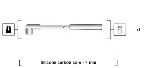 MAGNETI MARELLI Gyújtókábel készlet MSK903_MM