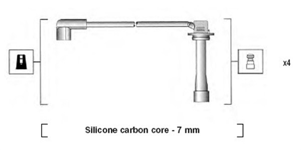 MAGNETI MARELLI Gyújtókábel készlet MSK905_MM