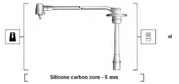 MAGNETI MARELLI Gyújtókábel készlet MSK908_MM