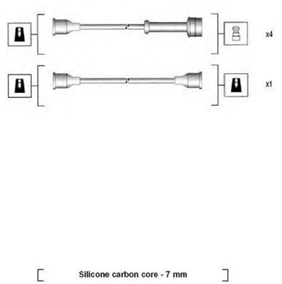 MAGNETI MARELLI Gyújtókábel készlet MSK913_MM