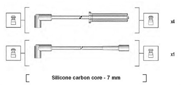MAGNETI MARELLI Gyújtókábel készlet MSK925_MM