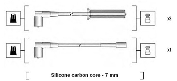 MAGNETI MARELLI Gyújtókábel készlet MSK926_MM