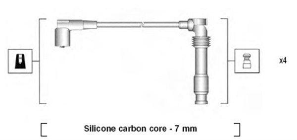 MAGNETI MARELLI Gyújtókábel készlet MSK928_MM