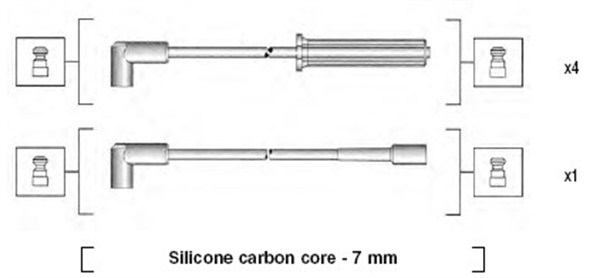 MAGNETI MARELLI Gyújtókábel készlet MSK930_MM