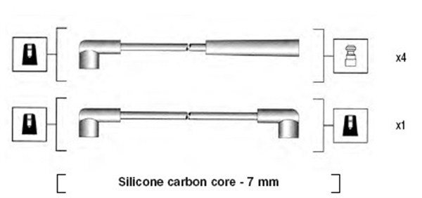 MAGNETI MARELLI Gyújtókábel készlet MSK936_MM