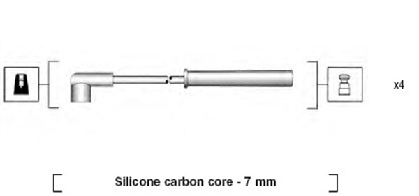 MAGNETI MARELLI Gyújtókábel készlet MSK937_MM