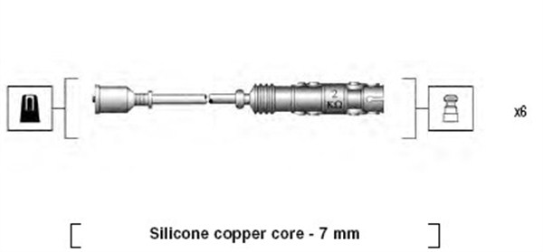 MAGNETI MARELLI Gyújtókábel készlet MSK942_MM