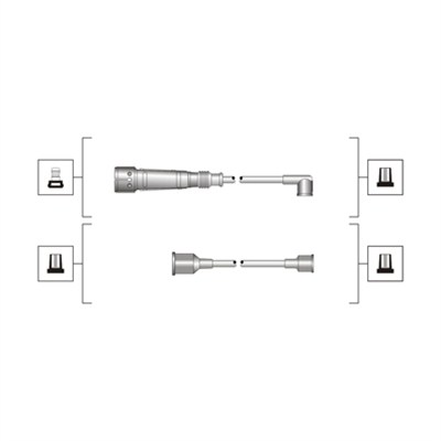 MAGNETI MARELLI Gyújtókábel készlet MSQ0011_MM