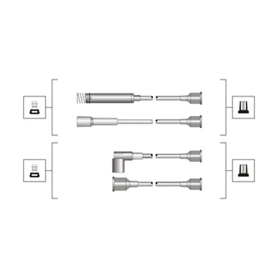 MAGNETI MARELLI Gyújtókábel készlet MSQ0064_MM