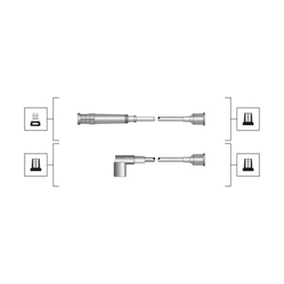 MAGNETI MARELLI Gyújtókábel készlet MSQ0095_MM