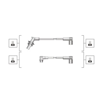 MAGNETI MARELLI Gyújtókábel készlet MSQ0101_MM