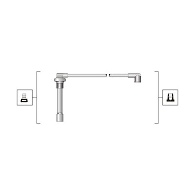 MAGNETI MARELLI Gyújtókábel készlet MSQ0105_MM