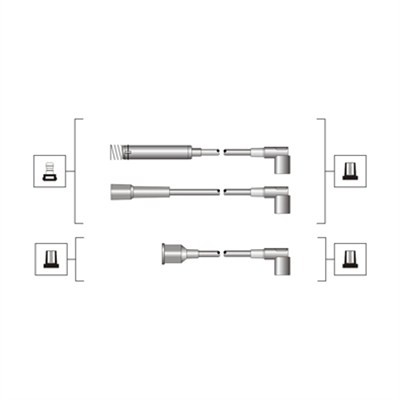 MAGNETI MARELLI Gyújtókábel készlet MSQ0110_MM