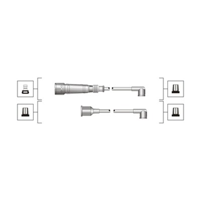 MAGNETI MARELLI Gyújtókábel készlet MSQ0114_MM