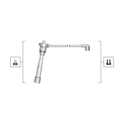 MAGNETI MARELLI Gyújtókábel készlet MSQ0115_MM