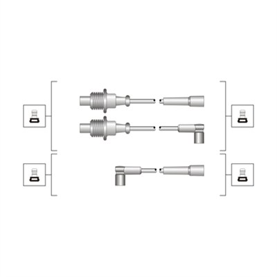 MAGNETI MARELLI Gyújtókábel készlet MSQ0118_MM