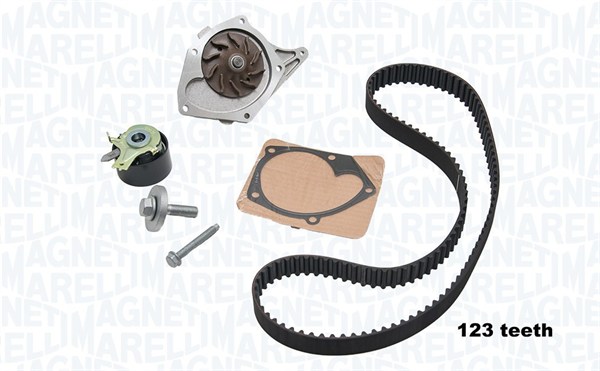 MAGNETI MARELLI Vezérműszíjkészlet vízpumpával KWP0473K2_MM