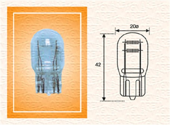 MAGNETI MARELLI Izzó, üvegfejű W21/5W12_MM