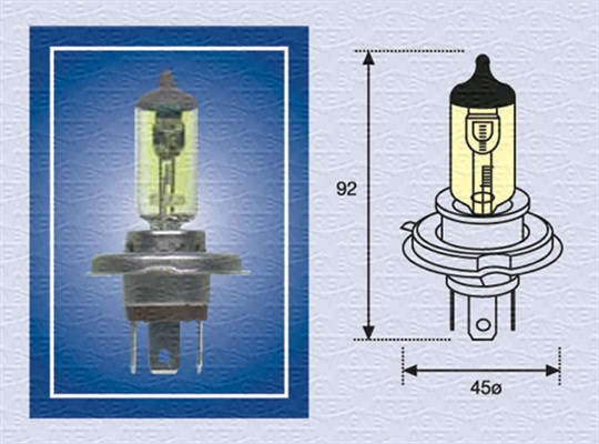 MAGNETI MARELLI Izzó, halogén H412TC_MM