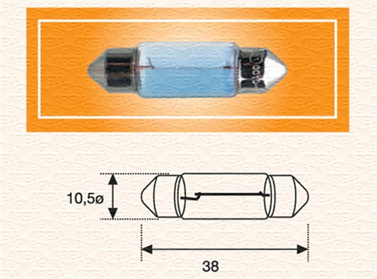 MAGNETI MARELLI Izzó, szofita C5W24_MM