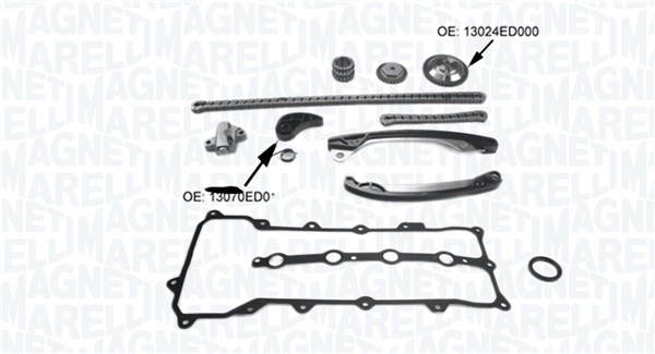 MAGNETI MARELLI Vezérműlánc hajtás készlet MCK1290_MM