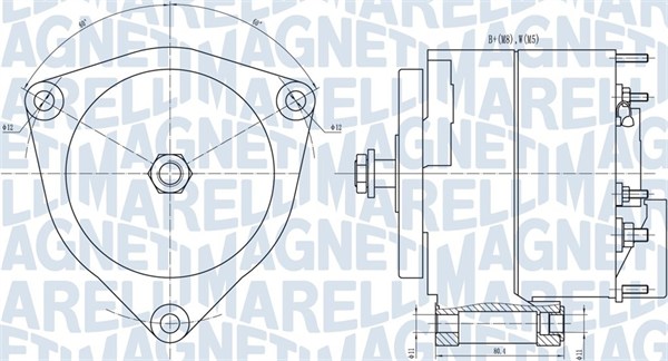 MAGNETI MARELLI Generátor MQA1035_MM