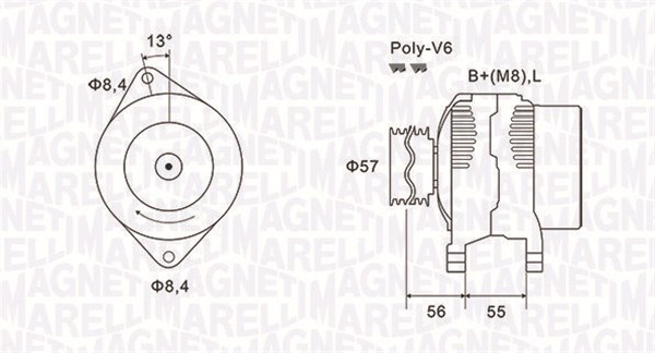 MAGNETI MARELLI Generátor MQA1088_MM