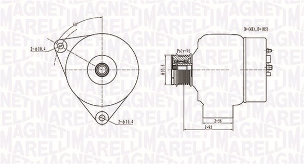 MAGNETI MARELLI Generátor MQA1090_MM