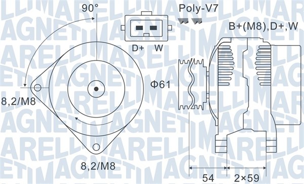 MAGNETI MARELLI Generátor MQA1143_MM