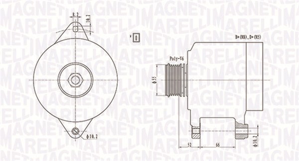 MAGNETI MARELLI Generátor MQA1157_MM