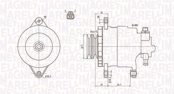 MAGNETI MARELLI Generátor MQA1183_MM