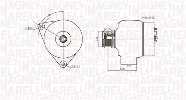 MAGNETI MARELLI Generátor MQA1209_MM