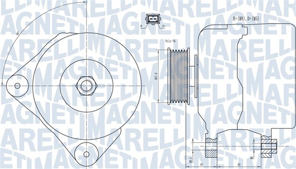 MAGNETI MARELLI Generátor MQA1228_MM