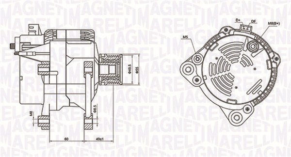 MAGNETI MARELLI Generátor MQA1260_MM