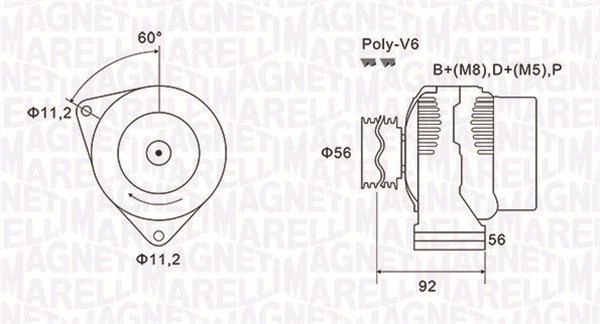 MAGNETI MARELLI Generátor MQA1299_MM