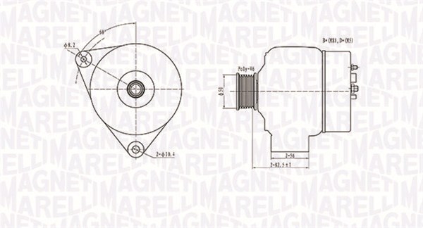 MAGNETI MARELLI Generátor MQA1301_MM