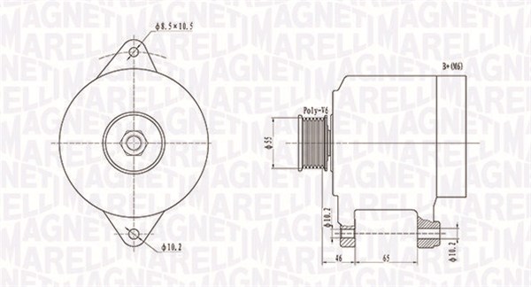 MAGNETI MARELLI Generátor MQA1306_MM