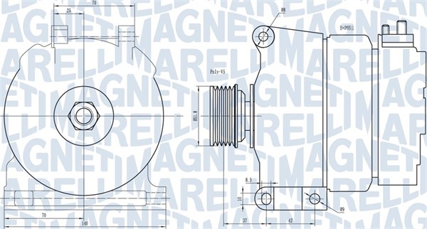 MAGNETI MARELLI Generátor MQA1342_MM